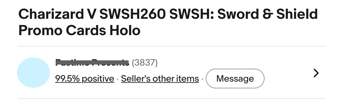 An eBay seller's feedback line showing 100% positive across 1,198 ratings.